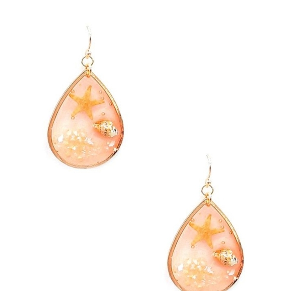 LuLu LaLa Beach themed shells and starfish shimmery sand tropical island style - Picture 3 of 7